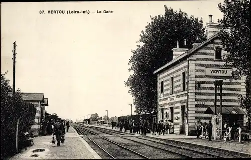 Ak Vertou Loire Atlantique, La Gare