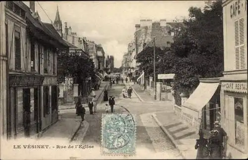 Ak Le Vésinet Yvelines, Rue de l'Eglise