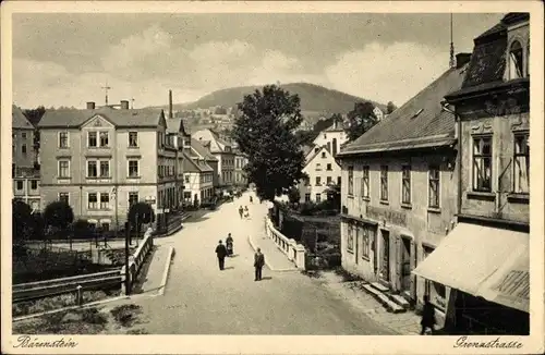 Ak Bärenstein Erzgebirge, Grenzstraße