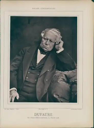 Foto Französischer Politiker Jules Dufaure, um 1870, Portrait