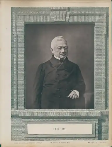 Foto Französischer Historiker u. Politiker Adolphe Thiers, um 1870, Portrait