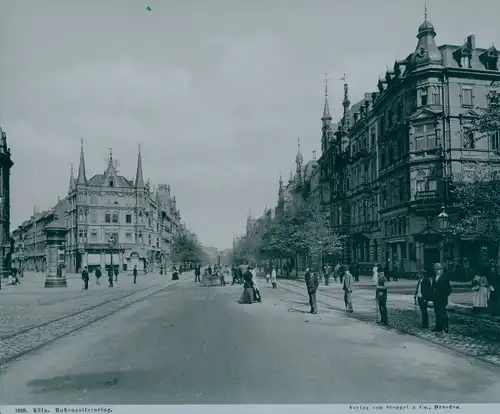 Foto Köln am Rhein, um 1870, Hohenzollernring, Geschäft