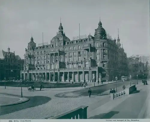 Foto Köln am Rhein, um 1895, Dom Hotel