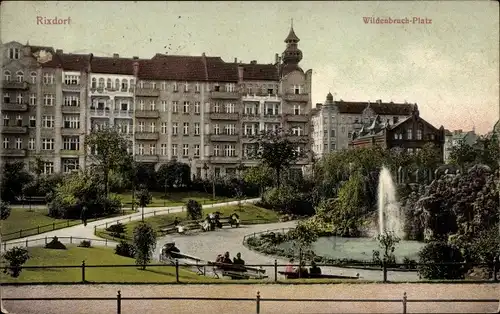 Ak Berlin Neukölln Rixdorf, Wildenbruch Platz