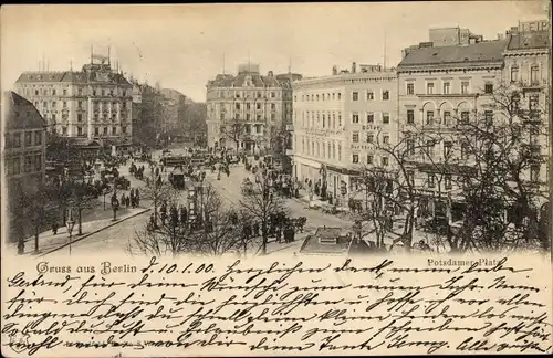 Ak Berlin Tiergarten, Potsdamer Platz