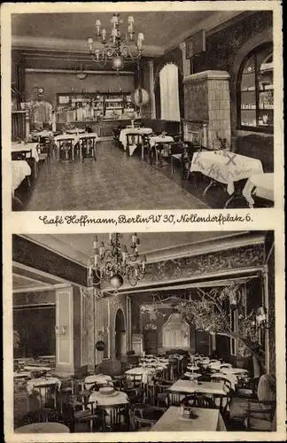 Ak Berlin Schöneberg, Cafe Hoffmann, Nollendorfplatz 6, Inh. F. Hoffmann