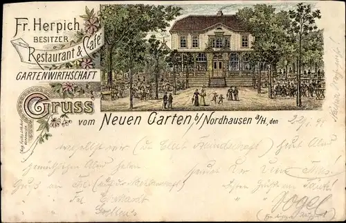 Litho Nordhausen am Harz, Restaurant und Cafe Neuer Garten