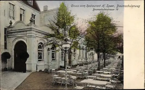 Ak Berlin Treptow Baumschulenweg, Restaurant, Baumschulenstraße 78