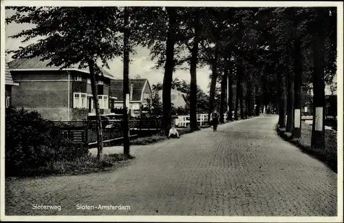 Ak Sloten Amsterdam Nordholland Niederlande, Sloterweg