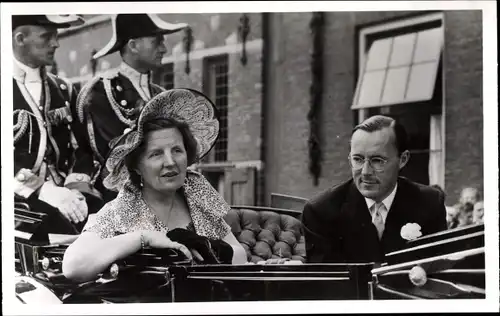 Ak Königin Juliana der Niederlande, Prinz Bernhard, Bezoek aan de provincie Groningen 1950