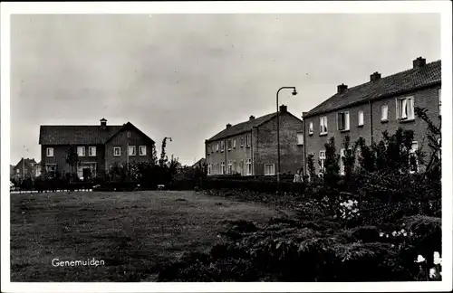 Ak Genemuiden Overijssel Niederlande, Ortspartie, Wohnhäuser