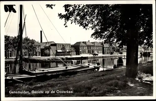 Ak Genemuiden Overijssel Niederlande, Gezicht op de Oosterkaai