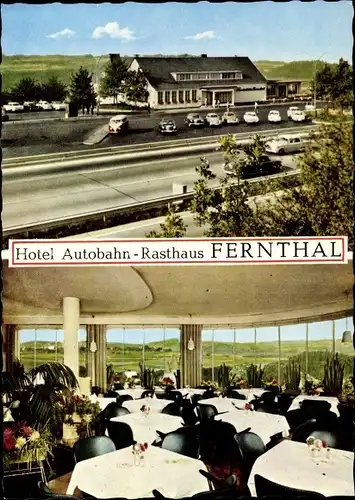 Ak Fernthal Neustadt Wied Rheinland Pfalz, Autobahn Raststätte