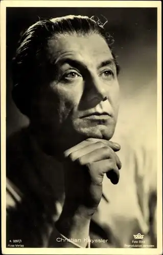 Ak Schauspieler Christian Kayssler, Portrait