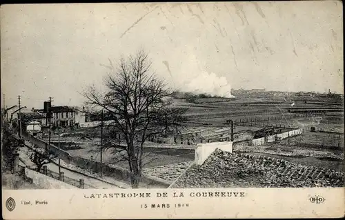 Ak La Courneuve Seine Saint Denis, Catastrophe, 15 Mars 1918