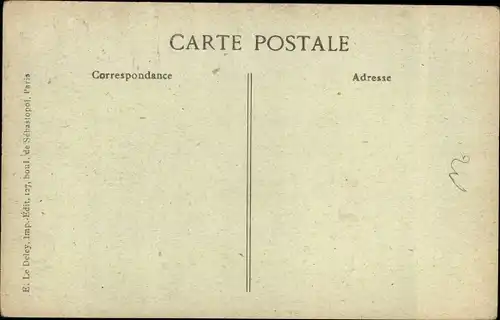 Ak La Courneuve Seine Saint Denis, Catastrophe, 15 Mars 1918