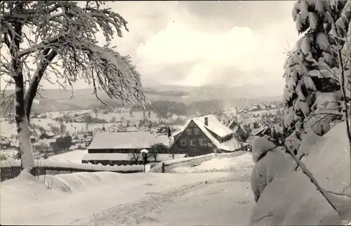 Ak Schmiedefeld am Rennsteig Suhl, An der Schönen Aussicht