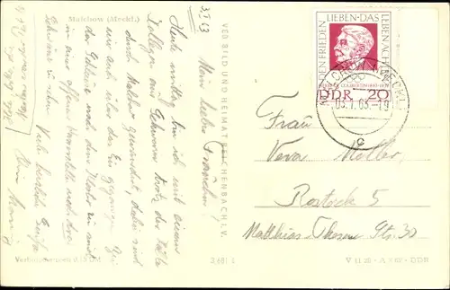 Ak Malchow in Mecklenburg, Panorama