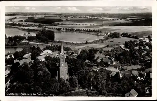 Ak Feldberg in Mecklenburg, Luftbild