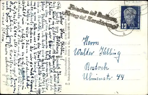 Ak Feldberg in Mecklenburg, Luftbild