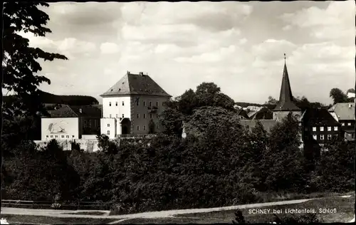 Ak Schney Lichtenfels im Obermainland Oberfranken, Schloss, Kirche