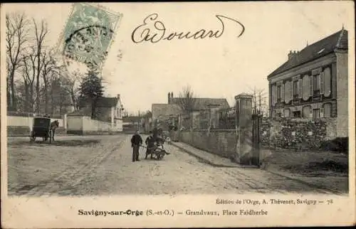 Ak Savigny sur Orge Essonne, Grandvaux, Place Faidherbe