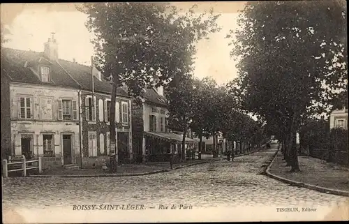 Ak Boissy Saint Leger Val de Marne, Rue de Paris