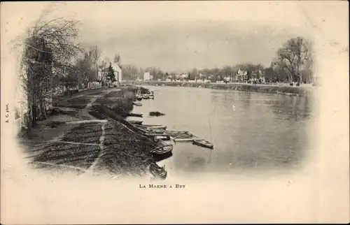 Ak Bry Val de Marne, La Marne a Bry