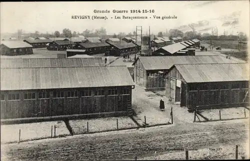 Ak Revigny Meuse, Les Baraquements, Vue generale