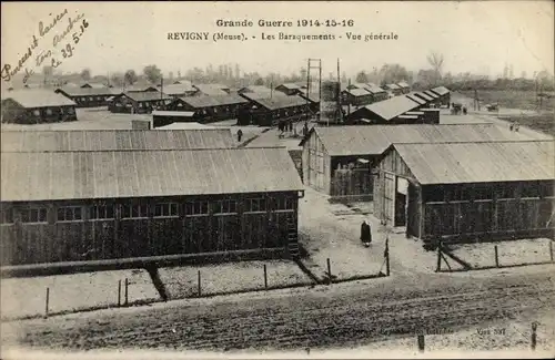 Ak Revigny Meuse, Les Baraquements, Vue generale