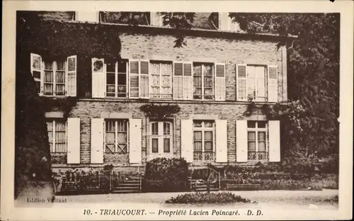 Ak Triaucourt Meuse, Propriete Lucien Poincare