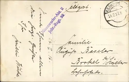 Foto Ak Rauchende Soldaten in Uniformen beim Kartenspiel, I WK