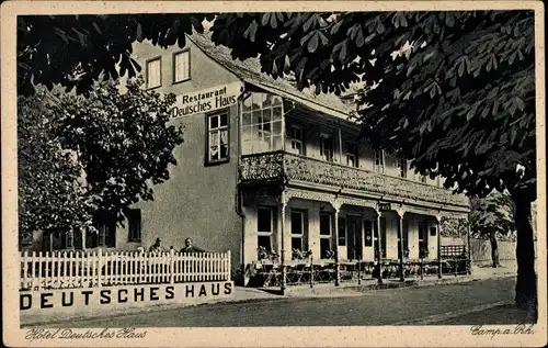 Ak Kamp Bornhofen am Rhein, Hotel Deutsches Haus