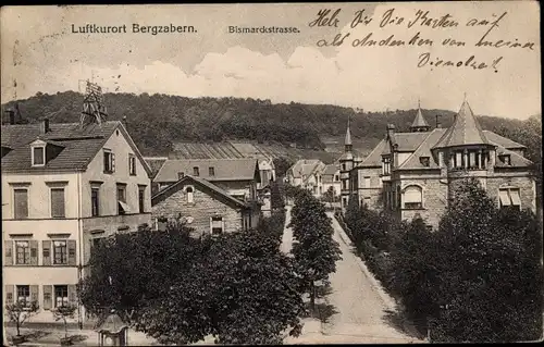 Ak Bad Bergzabern Rheinland Pfalz, Bismarckstraße