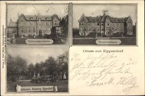 Ak Hamburg Nord Eppendorf, Krankenhaus, Schwesternheim, Bethanien