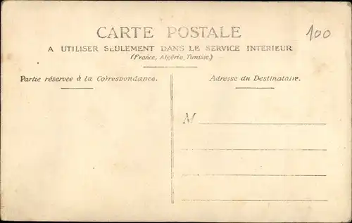 Foto Ak Französischer Soldat in Uniform, Portrait