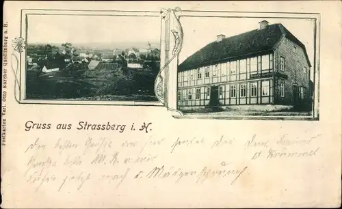 Ak Straßberg Harzgerode am Harz, Gasthof