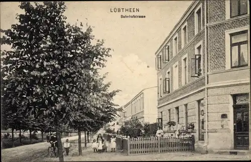 Ak Lübtheen in Mecklenburg, Bahnhofstraße