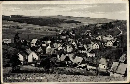 Ak Steinbach Jöhstadt im Erzgebirge, Gesamtansicht