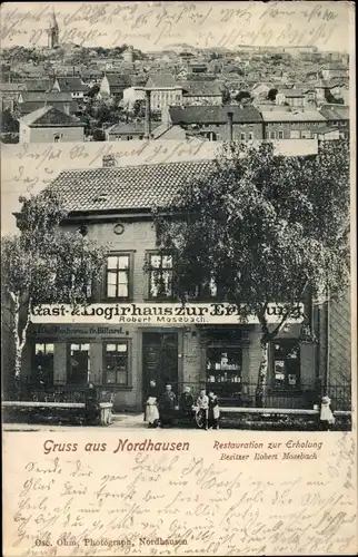 Ak Nordhausen am Harz, Restauration zur Erholung