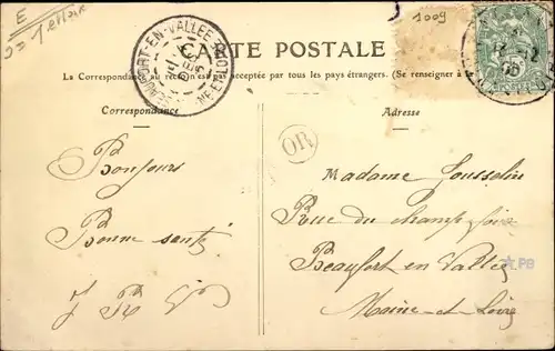 Ak La Pellerine Maine-et-Loire, Croix de la Mission 1904