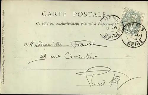 Ak Saint Denis Seine Saint Denis, La Rue de Paris