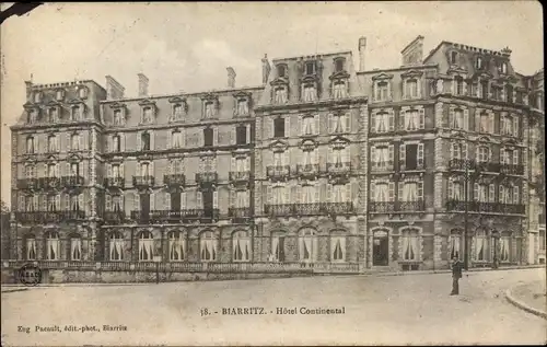 Ak Biarritz Pyrénées Atlantiques, Hotel Continental