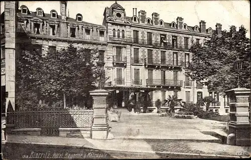 Ak Biarritz Pyrénées Atlantiques, Hotel Bayonne et Metropole