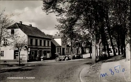 Ak Hohenwestedt in Holstein, Straßenpartie