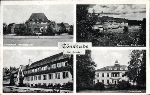 Ak Tönsheide Innien Aukrug in Schleswig Holstein, Sanatorium, Heidhof, Tannenfelde