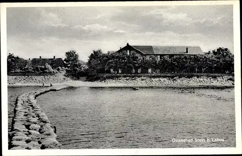 Ak Ostseebad Stein Laboe, Hausansicht, Ostseepartie