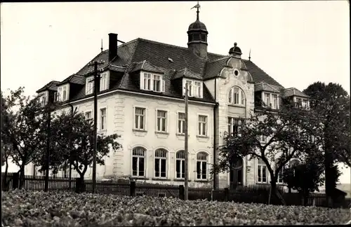 Ak Dorfhain in Sachsen, Schule