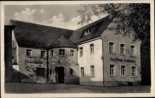 Ak Hartmannsdorf in Sachsen, Gasthof Liebscher