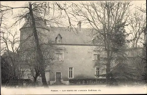 Ak Pussay Essonne, Les Restes de l'ancien Chateau